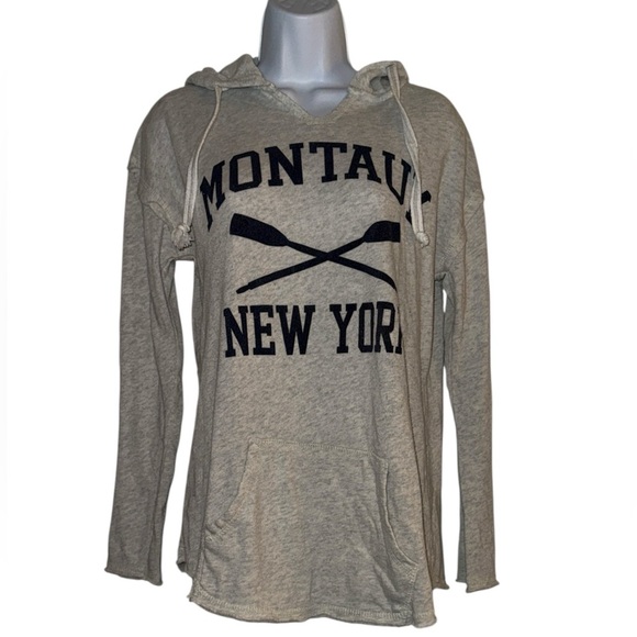 Tops - Gray Montauk New York Hoodie